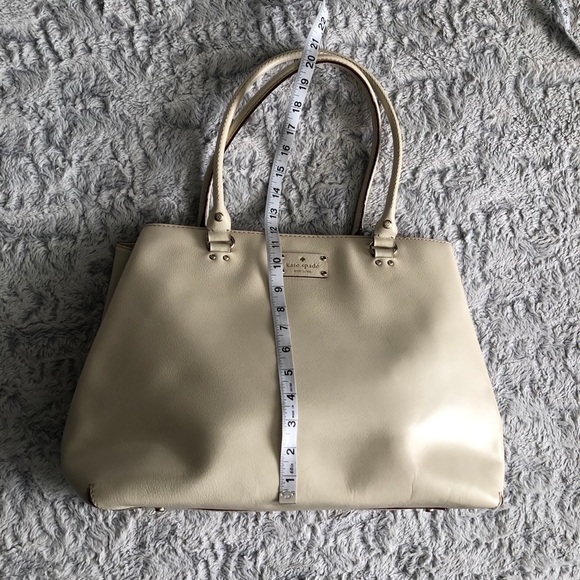Kate Spade Leather Carryall Shoulder Bag Tote - Picture 5 of 16